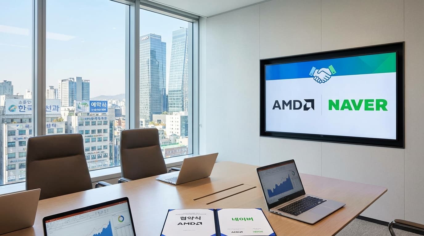 리사 수 AMD CEO, 네이버와 AI 인프라 협력 MOU 체결…AI 경쟁력 강화 기대